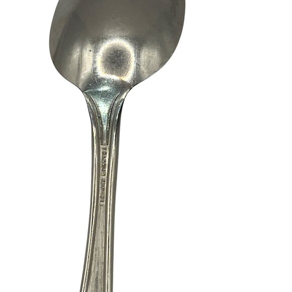 Oneida Tudor Plate Silverplate Teaspoon 1932 Bridal Wreath Pattern 6 Inches Long - Picture 3 of 6